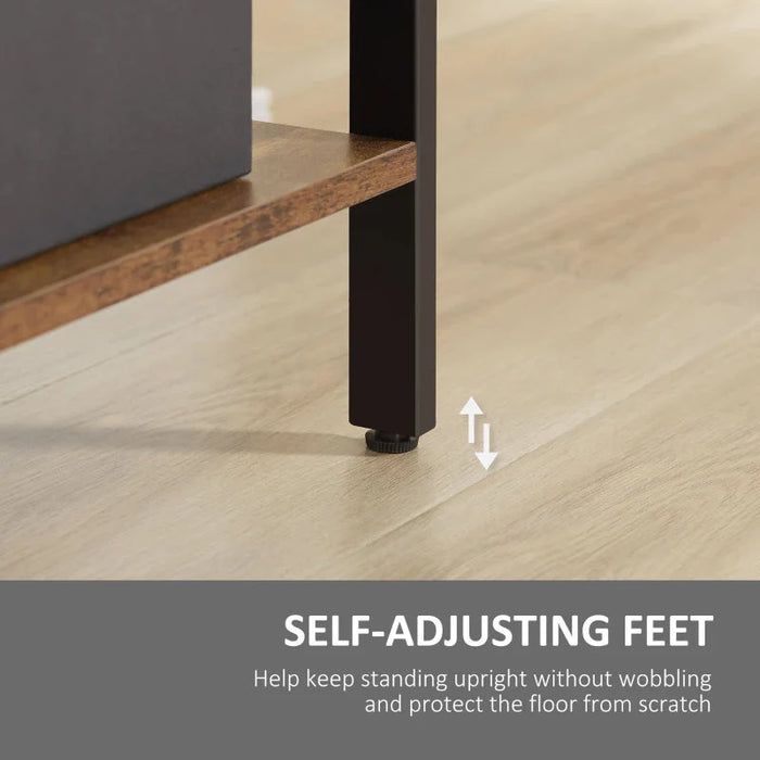 HOMCOM Industrial Bookcase Shelf