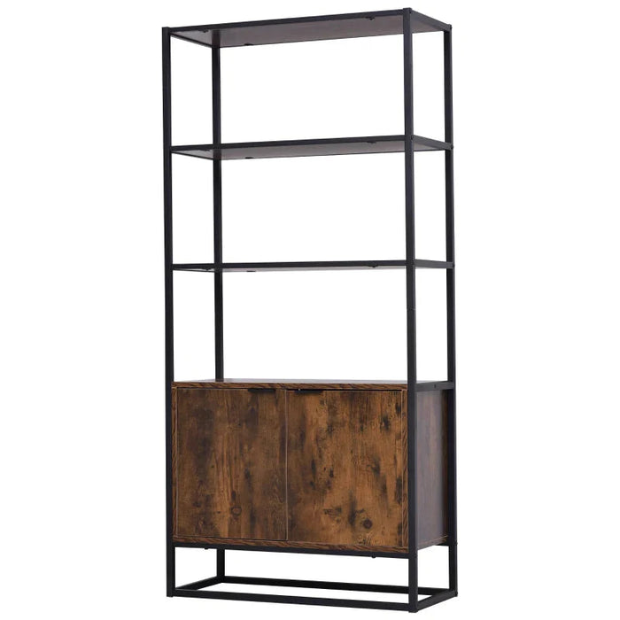 HOMCOM Industrial Bookcase Shelf