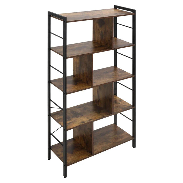 HOMCOM Industrial Bookcase Shelf