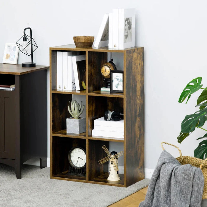 HOMCOM Six-Cube Shelving Unit