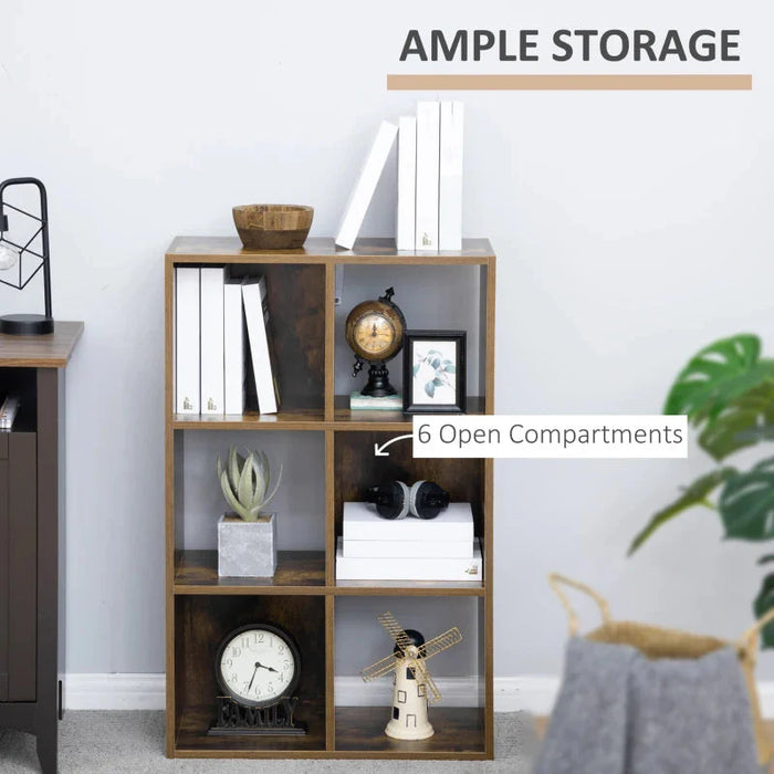 HOMCOM Six-Cube Shelving Unit