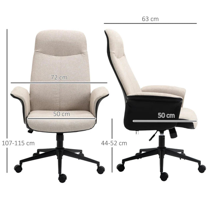 Vinsetto High Back Fabric Office Chair