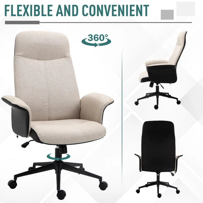 Vinsetto High Back Fabric Office Chair