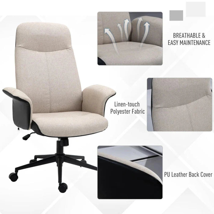 Vinsetto High Back Fabric Office Chair