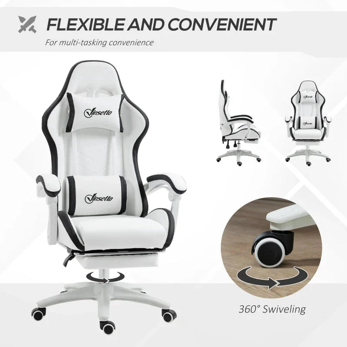White Vinsetto Gaming Chair