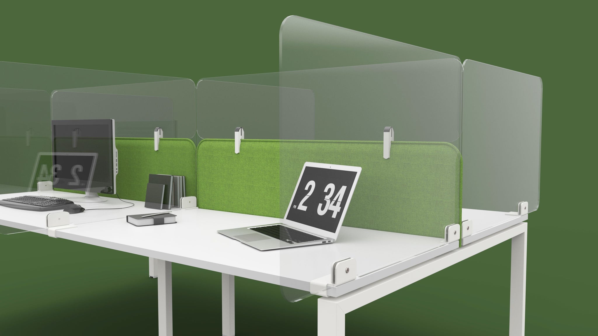 Desktop Screen Extension Desk Screens - Desk Dividers | Office Supermarket — Office Supermarket ...