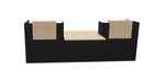 Buro5 Large Straight Reception Desk Reception Desk Buronomic 3000mm Black Oak