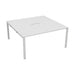 Express 2 person Office bench desk 1200mm x 1600mm - White - Next Day Delivery BENCH TC Group White White No Gap