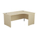 One Panel 1600mm Corner Desk and Pedestal Bundle DESKING TC Group Maple Right Hand 