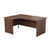 One Panel 1600mm Corner Desk and Pedestal Bundle DESKING TC Group Walnut Left Hand 