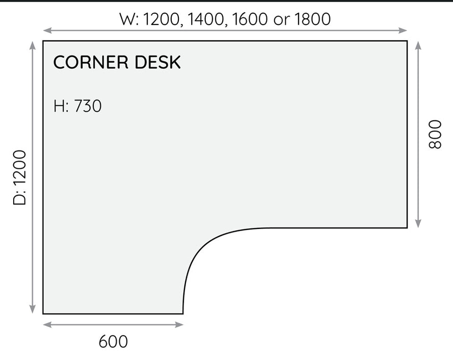 One Panel Next Day Delivery Corner Office Desk Corner Office Desks TC Group 