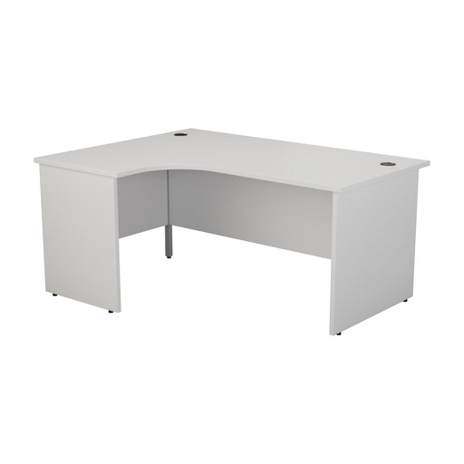 One Panel Next Day Delivery Corner Office Desk Corner Office Desks TC Group White 1600mm x 1200mm Left Hand