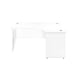 One Panel Plus 1600mm x 1200mm Corner Desk DESKING TC Group 