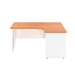 One Panel Plus 1600mm x 1200mm Corner Desk DESKING TC Group 