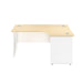 One Panel Plus 1600mm x 1200mm Corner Desk DESKING TC Group 