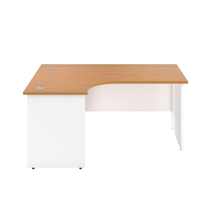 One Panel Plus 1600mm x 1200mm Corner Desk DESKING TC Group 