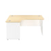 One Panel Plus 1600mm x 1200mm Corner Desk DESKING TC Group 