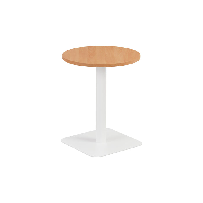Pedestal base 600mm table WORKSTATIONS TC Group Beech White 