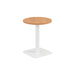 Pedestal base 600mm table WORKSTATIONS TC Group Beech White 