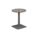 Pedestal base 600mm table WORKSTATIONS TC Group Grey Oak Silver 