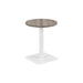 Pedestal base 600mm table WORKSTATIONS TC Group Grey Oak White 