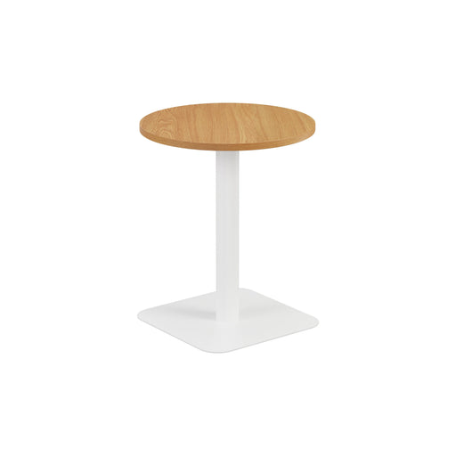 Pedestal base 600mm table WORKSTATIONS TC Group Oak White 