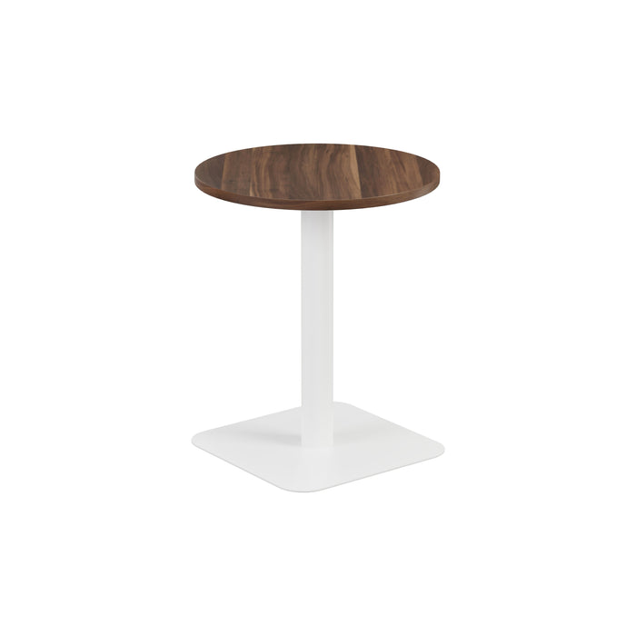 Pedestal base 600mm table WORKSTATIONS TC Group Walnut White 