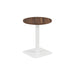 Pedestal base 600mm table WORKSTATIONS TC Group Walnut White 