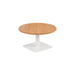 Pedestal base 800mm Coffee Table WORKSTATIONS TC Group Beech White 