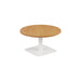 Pedestal base 800mm Coffee Table WORKSTATIONS TC Group Oak White 