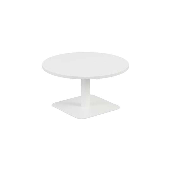 Pedestal base 800mm Coffee Table WORKSTATIONS TC Group White White 