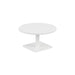 Pedestal base 800mm Coffee Table WORKSTATIONS TC Group White White 