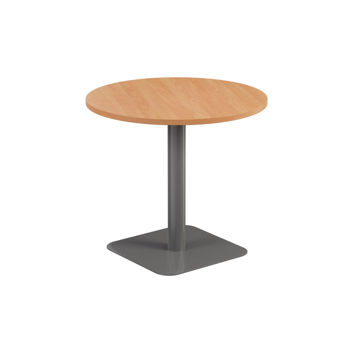 Pedestal base 800mm Table White/Black WORKSTATIONS TC Group Beech Silver 