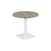 Pedestal base 800mm Table White/Black WORKSTATIONS TC Group Grey Oak White 