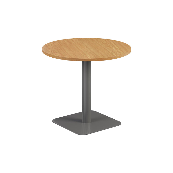 Pedestal base 800mm Table White/Black WORKSTATIONS TC Group Oak Silver 