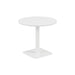 Pedestal base 800mm Table White/Black WORKSTATIONS TC Group White White 