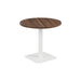 Pedestal base 800mm Table WORKSTATIONS TC Group Walnut White 