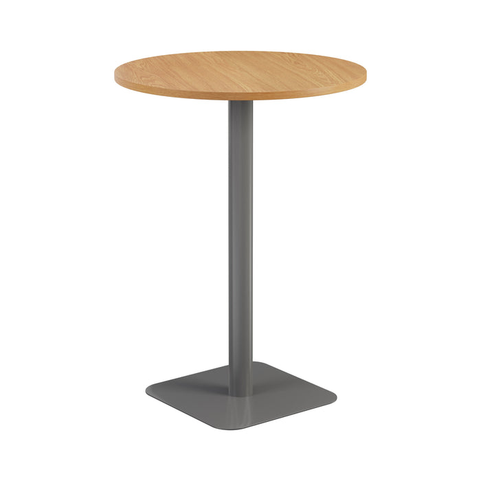 Pedestal base High Table 800mm diameter WORKSTATIONS TC Group Oak Silver 