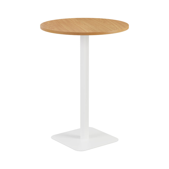 Pedestal base High Table 800mm diameter WORKSTATIONS TC Group Oak White 