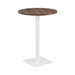 Pedestal base High Table 800mm diameter WORKSTATIONS TC Group Walnut White 