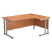 Start Next Day Delivery 1600mm x 1200mm Corner Office Desk WORKSTATIONS > desks > home office desks > next day delivery desks TC Group Beech Silver Right Hand
