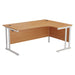 Start Next Day Delivery 1600mm x 1200mm Corner Office Desk WORKSTATIONS > desks > home office desks > next day delivery desks TC Group Beech White Right Hand