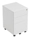 Steel 3 Drawer Under Desk Pedestal TALOS TC Group White 