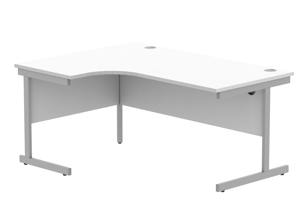 Workwise Office Left Hand Corner Desk With Steel Single Upright Cantilever Frame Furniture TC GROUP 