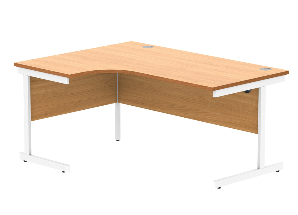 Workwise Office Left Hand Corner Desk With Steel Single Upright Cantilever Frame Furniture TC GROUP 