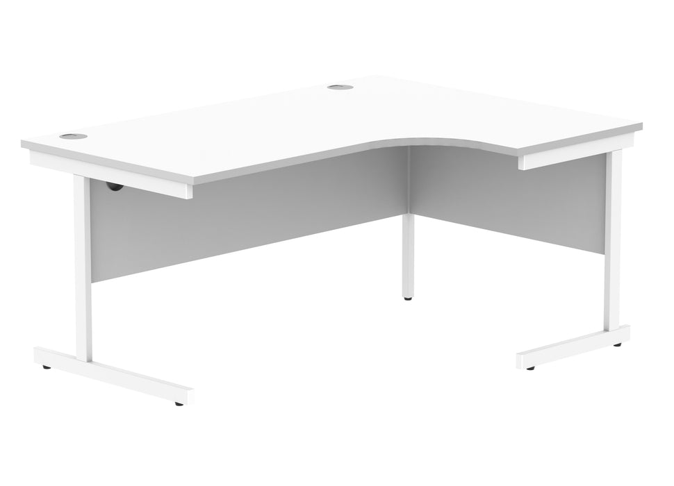 Workwise Office Right Hand Corner Desk With Steel Single Upright Cantilever Frame Furniture TC GROUP 