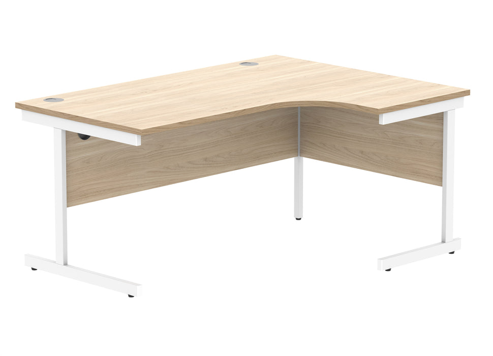 Workwise Office Right Hand Corner Desk With Steel Single Upright Cantilever Frame Furniture TC GROUP 