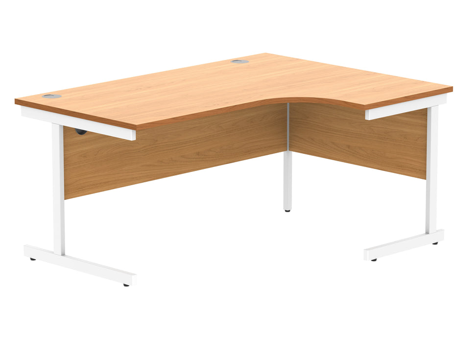 Workwise Office Right Hand Corner Desk With Steel Single Upright Cantilever Frame Furniture TC GROUP 